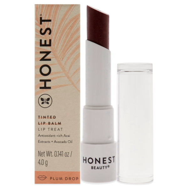 Honest Tinted Lip Balm - Plum Drop by Honest for Women - 0.141 oz Lip Balm