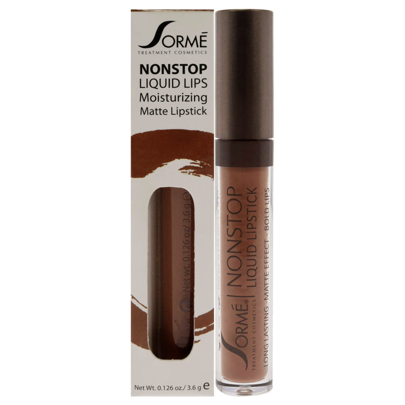 Sorme Cosmetics Nonstop Moisturizing Matte Liquid Lipstick - 271 Ribbon by Sorme Cosmetics for Women - 0.126 oz Lipstick
