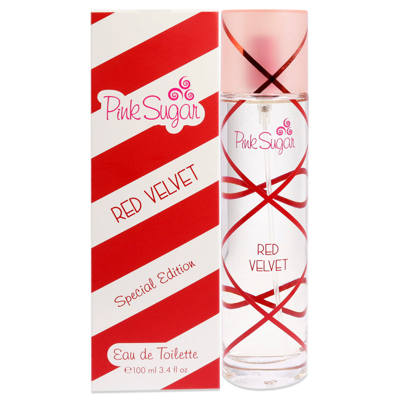 Aquolina Pink Sugar Red Velvet by Aquolina for Women - 3.4 oz EDT Spray (Special Edition)