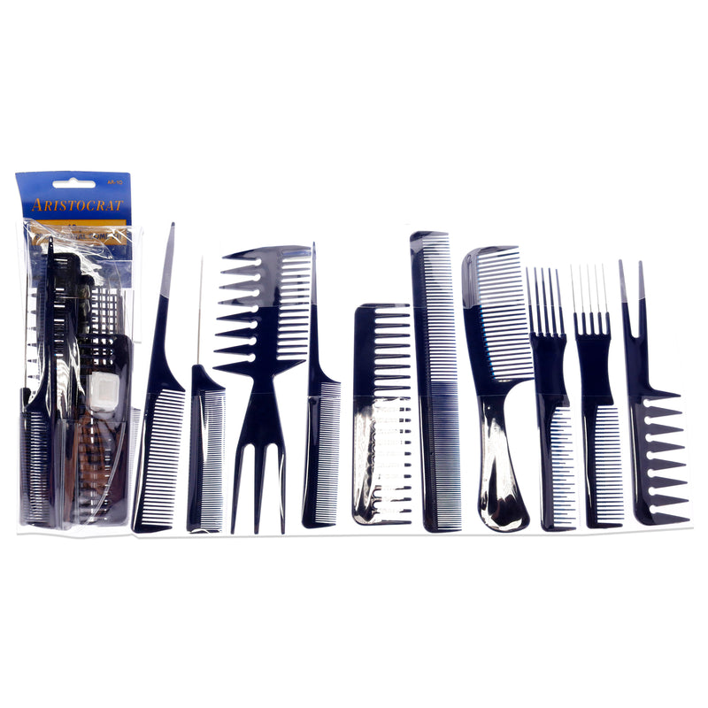 Aristocrat Professional Comb Set by Aristocrat for Unisex - 10 Pc Comb