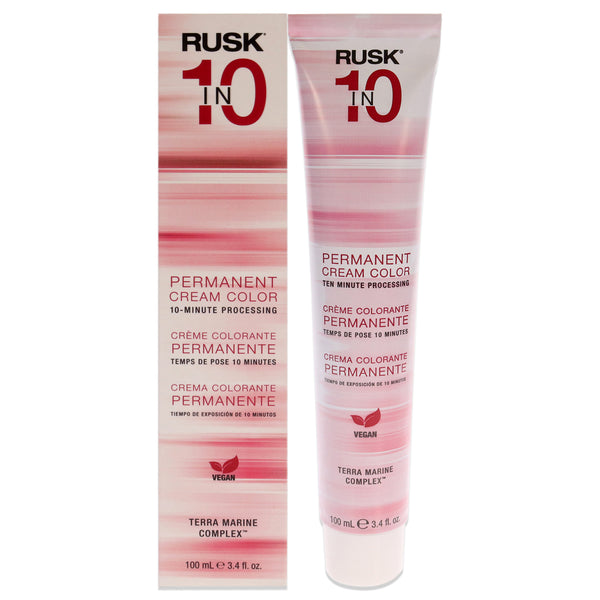 Rusk Permanent Cream Color In10 - 7NN Medium Intense Natural Blonde by Rusk for Unisex - 3.4 oz Hair Color