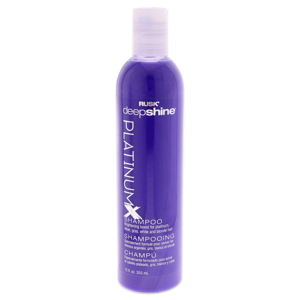 Rusk Deepshine PlatinumX Shampoo by Rusk for Unisex - 12 oz Shampoo