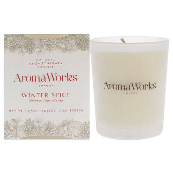 Aromaworks Winter Spice 10cl - Cinnamon Ginger and Orange by Aromaworks for Unisex - 1 Pc Candle