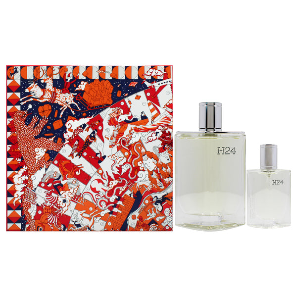 Hermes H24 by Hermes for Men - 2 Pc Gift Set 3.3oz EDT Spray, 0.42oz EDT Spray