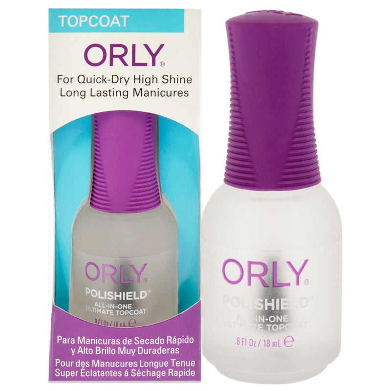 Orly Polishield All-in-One Ultimate Top Coat by Orly for Women - 0.6 oz Top Coat