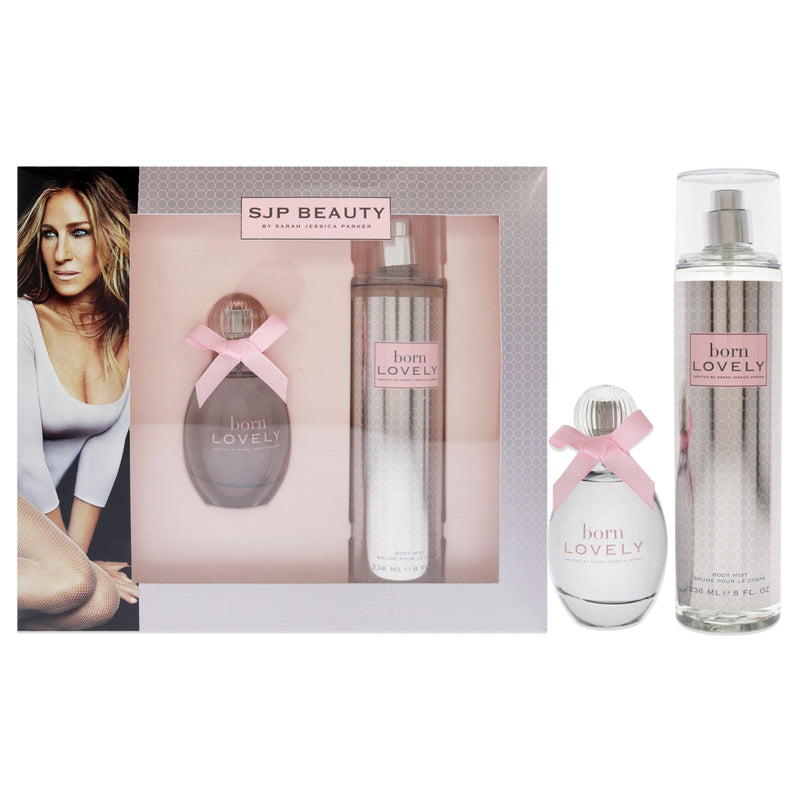 Sarah Jessica Parker Born Lovely by Sarah Jessica Parker for Women - 2 Pc Gift Set 1.7oz EDP Spray, 8oz Body Mist