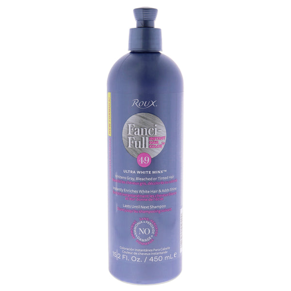 Roux Fanci-Full Rinse Instant Hair Color - 49 Ultra White Minx by Roux for Unisex - 15.2 oz Hair Color