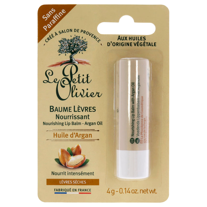 Le Petit Olivier Nourishing Lip Balm Stick - Argan Oil by Le Petit Olivier for Women - 0.14 oz Lip Balm