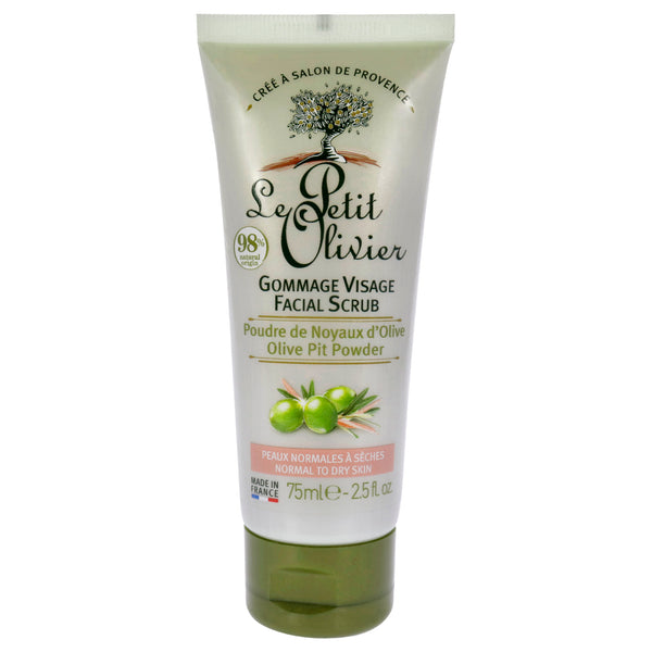 Le Petit Olivier Facial Scrub for Normal to Dry Skin - Olive Pit Powder by Le Petit Olivier for Women - 2.5 oz Scrub