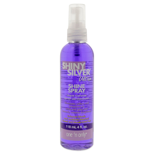 One n Only Shiny Silver Ultra Shine Spray by One n Only for Unisex - 4 oz Hair Spray