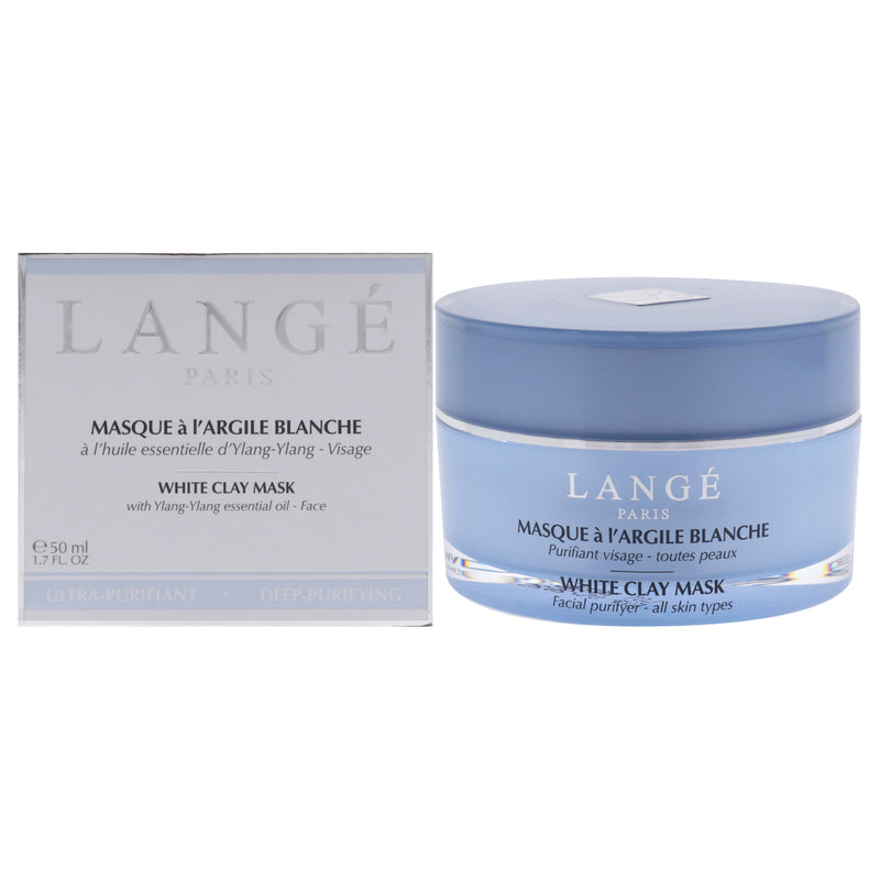 Lange Deep Purifying White Clay Mask by Lange for Unisex - 1.7 oz Mask