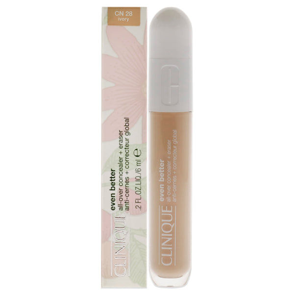 Clinique Even Better All-Over Concealer Plus Eraser - CN 28 Ivory by Clinique for Women - 0.2 oz Concealer