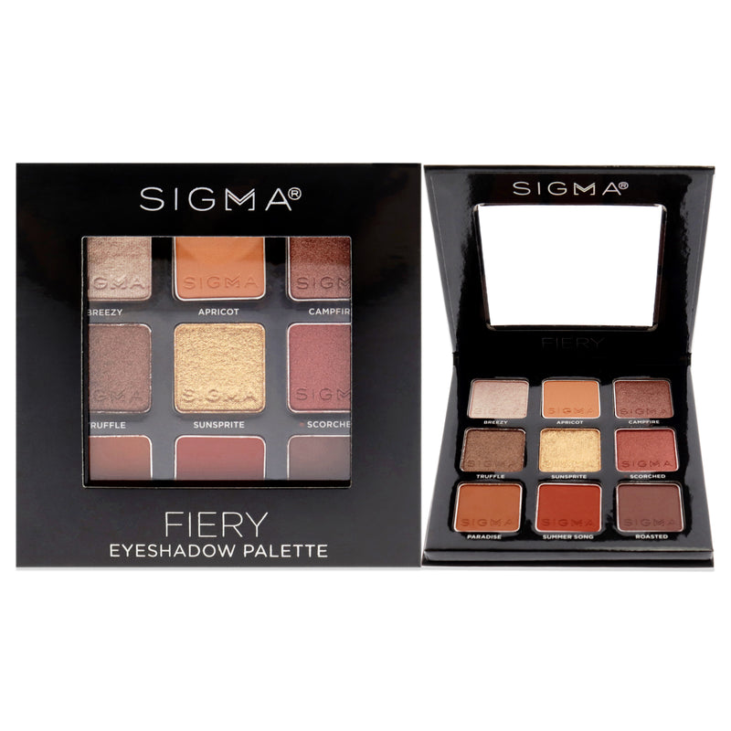 SIGMA Eyeshadow Palette - Fiery by SIGMA for Women - 0.32 oz Eye Shadow