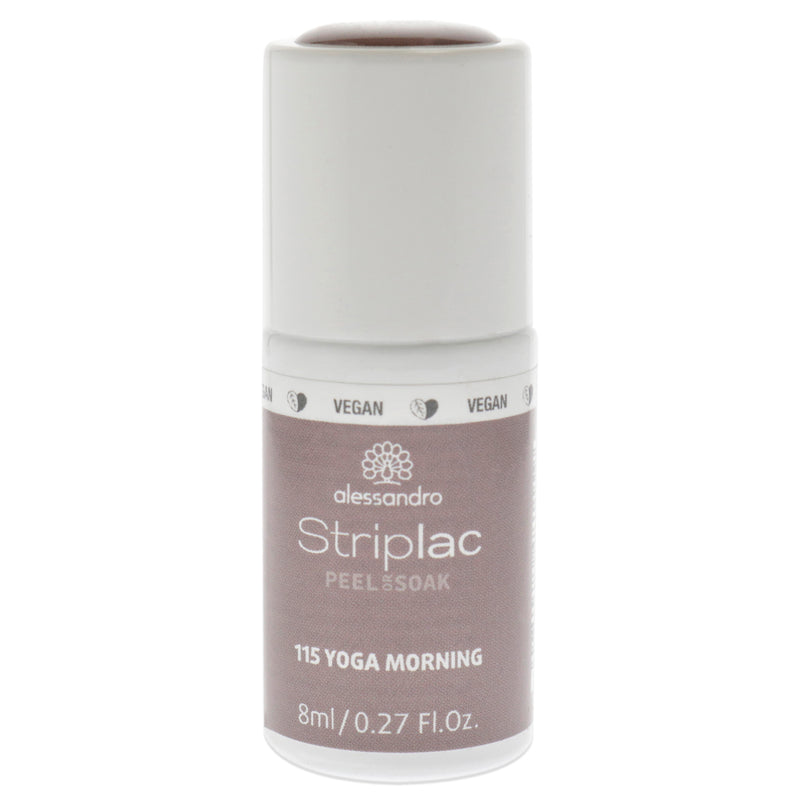 Alessandro Striplac Peel or Soak - 115 Yoga Morning by Alessandro for Women - 0.27 oz Nail Polish