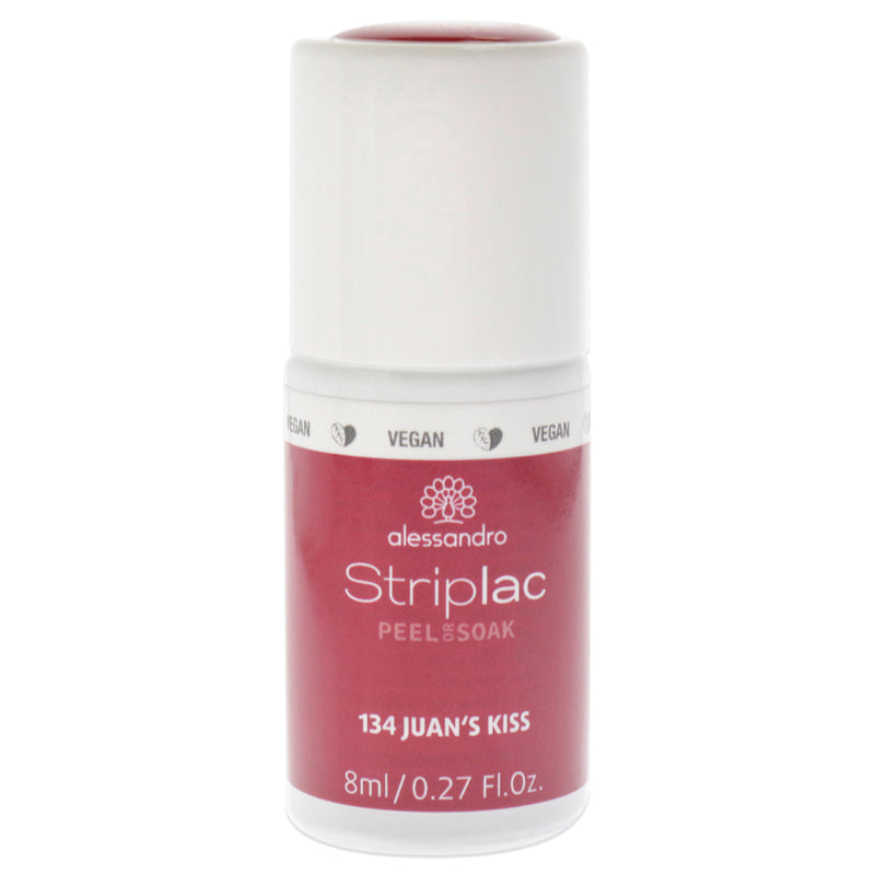 Alessandro Striplac Peel or Soak - 134 Juans Kiss by Alessandro for Women - 0.27 oz Nail Polish