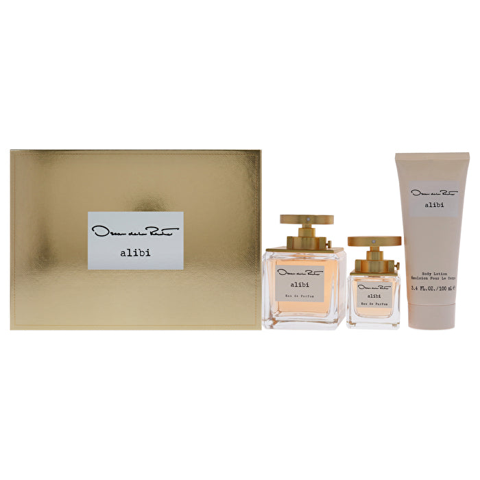 Oscar De La Renta Alibi For Women - 3 Pc Gift Set Eau De Parfum Spray 30ml/1.0oz Eau De Parfum Spray Body Lotion 90ml/3.4oz