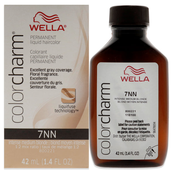 Wella Color Charm Permanent Liquid Hair Color - 7NN Intense Medium Blonde by Wella for Unisex - 1.42 oz Hair Color