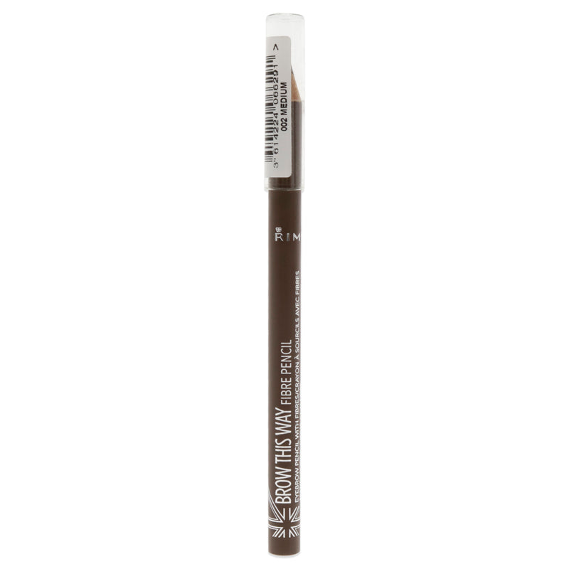 Rimmel London Brow This Way Fiber Pencil - 022 Medium by Rimmel London for Women - 0.038 oz Eyebrow Pencil