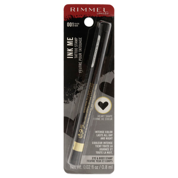 Rimmel London Ink Me Tatto Stamp Eyes and Body - 001 Black Heart Shape by Rimmel London for Women - 0.02 oz Eyeliner