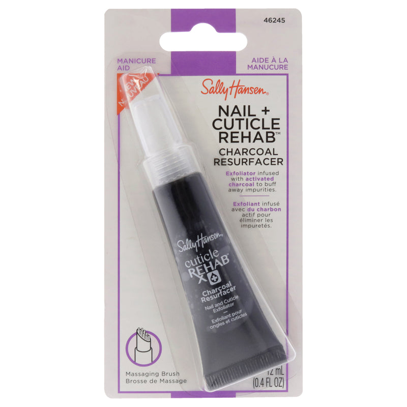 Sally Hansen Nail Rehab Charcoal Resurfacer - 46245 by Sally Hansen for Women - 0.4 oz Exfoliator