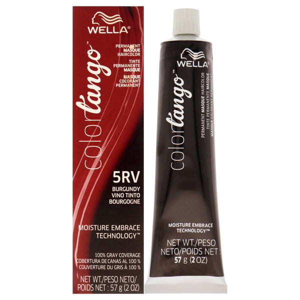 Wella Color Tango Permanent Hair Color - 5RV Burgundy by Wella for Unisex - 2 oz Hair Color