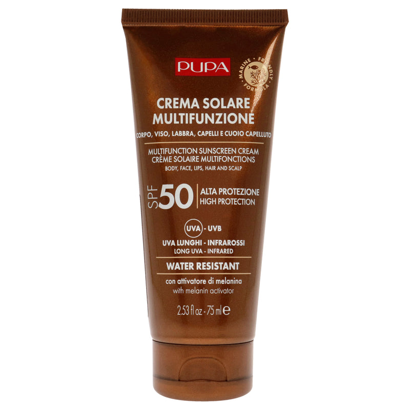 Pupa Milano Multifunction Sunscreen Cream SPF 50 by Pupa Milano for Unisex - 2.53 oz Sunscreen