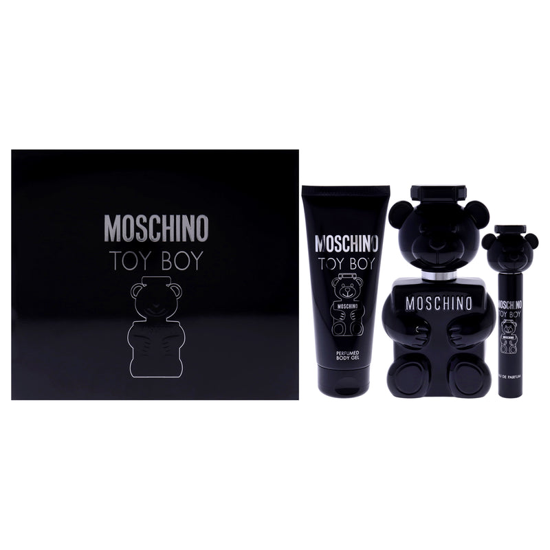 Moschino Moschino Toy Boy by Moschino for Men - 3 Pc Gift Set 3.4oz EDP Spray, 0.34oz EDP Spray, 3.4oz Body Gel