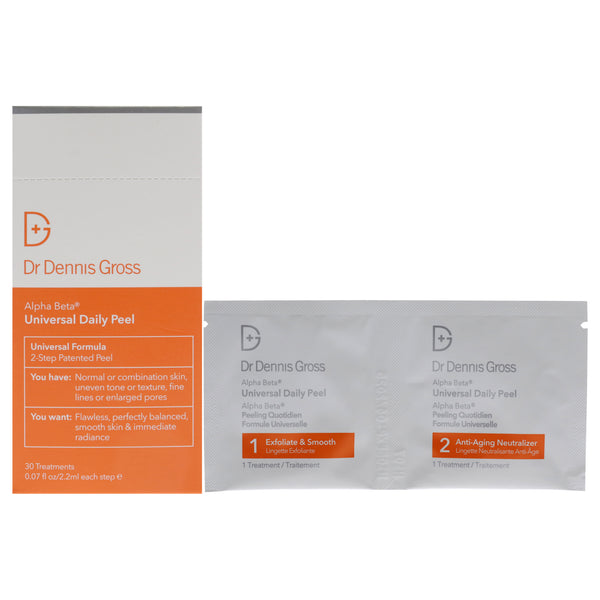 Dr Dennis Gross Alpha Beta Universal Daily Peel by Dr. Dennis Gross for Unisex - 30 Pc Treatment