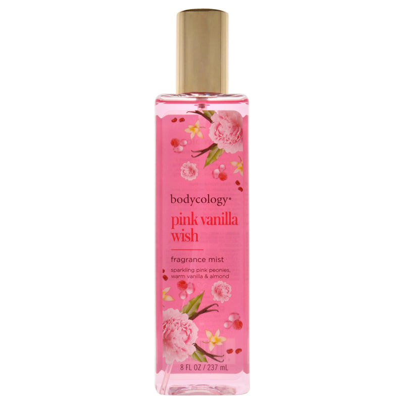 Bodycology Pink Vanilla Wish by Bodycology for Women - 8 oz Fragrance Mist