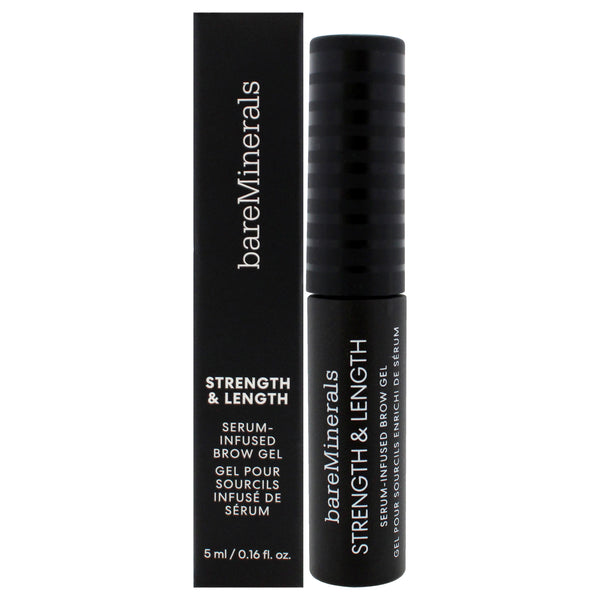 BareMinerals Strength and Length Serum-Infused Brow Gel - Chestnut by bareMinerals for Women - 0.16 oz Eyebrow Gel