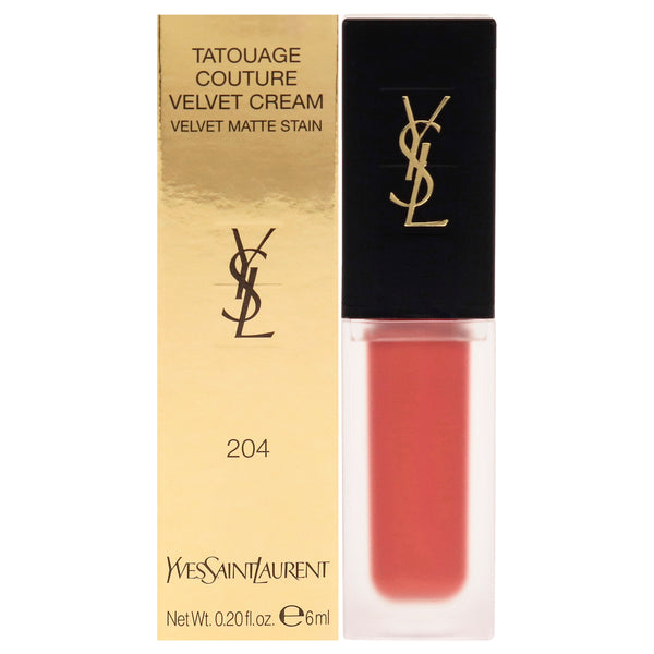 Yves Saint Laurent Tatouage Couture Velvet Matte Cream - 204 Beige Underground by Yves Saint Laurent for Women - 0.20 oz Lipstick