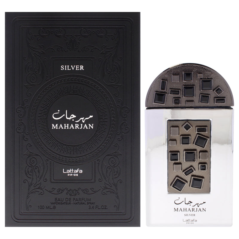 Lattafa Pride Maharjan Silver by Lattafa for Men - 3.4 oz EDP Spray