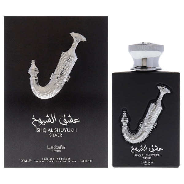 Pride Ishq Al Shuyukh Silver by Lattafa for Unisex - 3.4 oz EDP Spray
