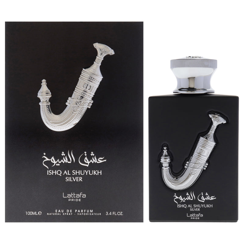 Pride Ishq Al Shuyukh Silver by Lattafa for Unisex - 3.4 oz EDP Spray