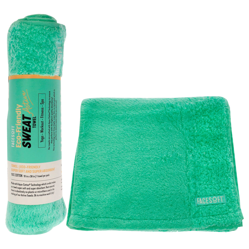 Facesoft Eco Sweat Active Towel - Aqua by Facesoft for Unisex - 1 Pc Towel