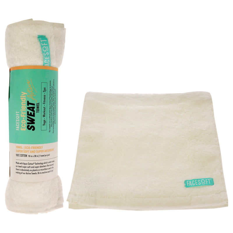 Facesoft Eco Sweat Active Towel - White by Facesoft for Unisex - 1 Pc Towel