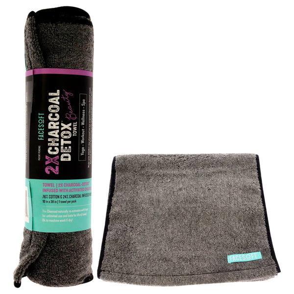 Facesoft Towels Charcoal Detox - Beauty by Facesoft for Unisex - 1 Pc Towel