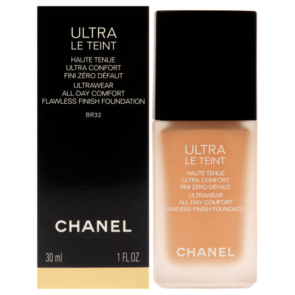 Chanel Ultra Le Teint Ultrawear Flawless Foundation - BR32 Medium Rosy by Chanel for Women - 1 oz Foundation