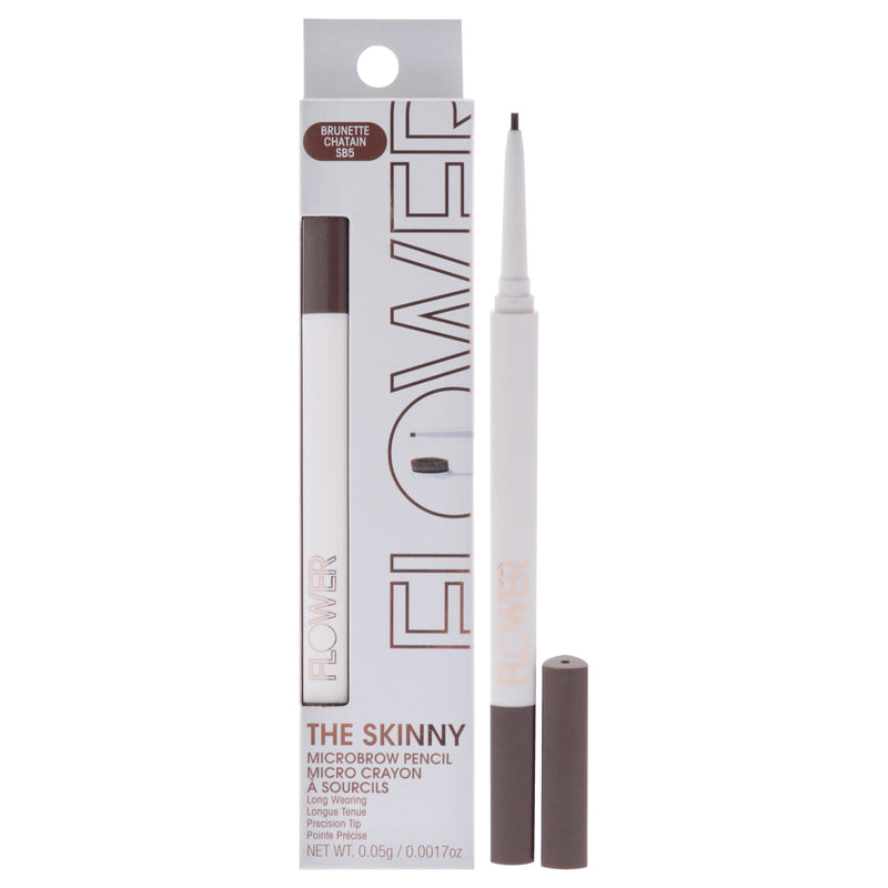 Flower Beauty The Skinny Microbrow Pencil - SB5 Brunette by Flower Beauty for Women - 0.0017 oz Eyebrow Pencil