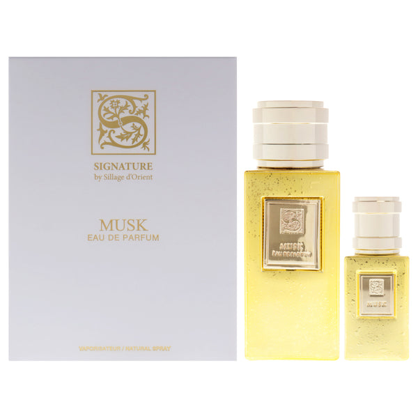 Sillage dOrient Musk by Sillage dOrient for Unisex - 3 Pc Gift Set 3.4oz EDP Spray, 0.5oz EDP Spray, Funnel