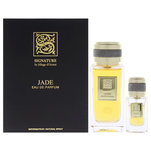 Sillage dOrient Jade by Sillage dOrient for Unisex - 3 Pc Gift Set 3.4oz EDP Spray, 0.5oz EDP Spray, Funnel