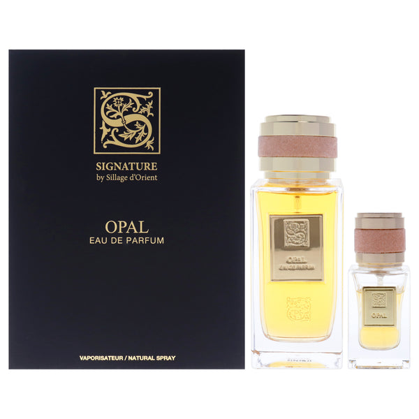 Sillage dOrient Opal by Sillage dOrient for Unisex - 3 Pc Gift Set 3.4oz EDP Spray, 0.5oz EDP Spray, Funnel
