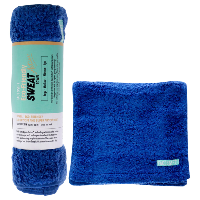 Facesoft Eco Sweat Active Towel - Classic Blue by Facesoft for Unisex - 1 Pc Towel