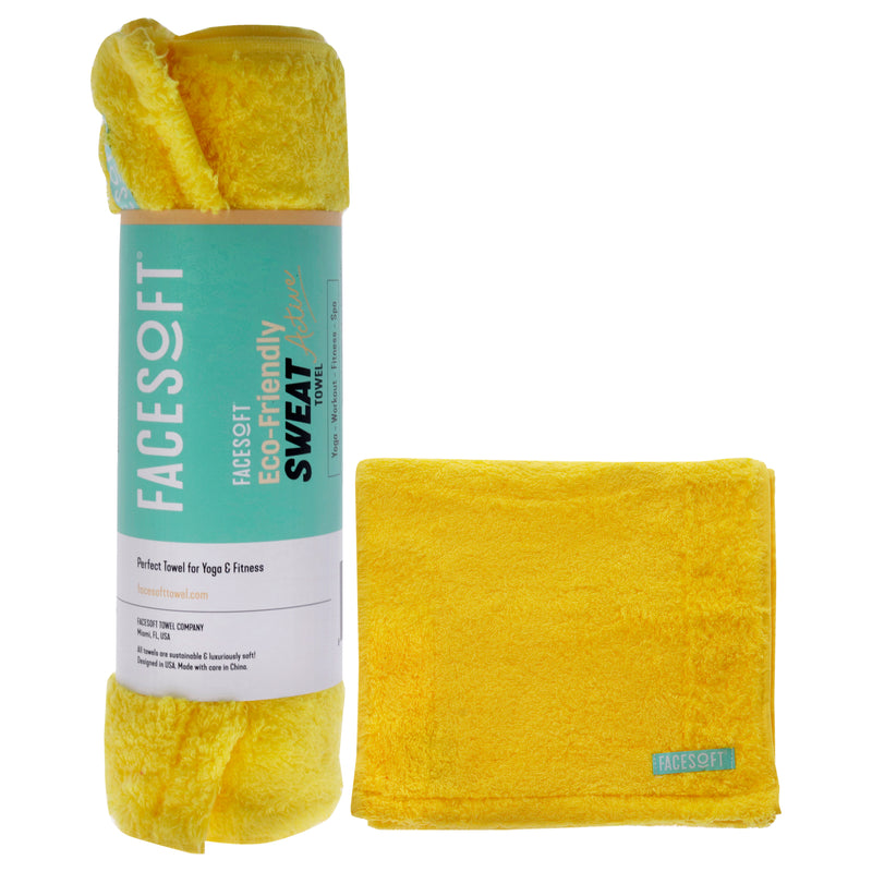 Facesoft Eco Sweat Active Towel - Yellow by Facesoft for Unisex - 1 Pc Towel