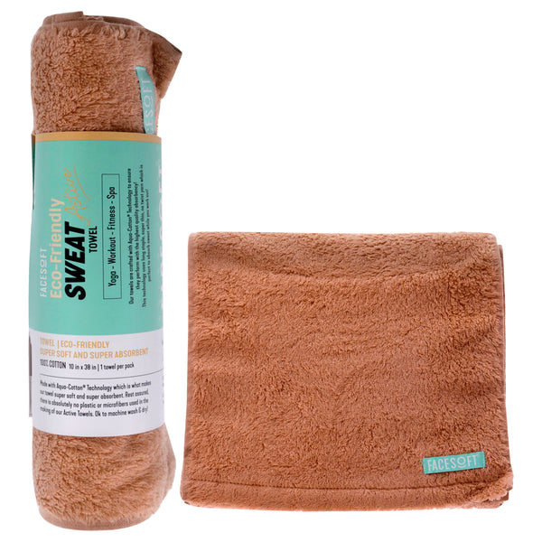 Facesoft Eco Sweat Active Towel - Hazelnut by Facesoft for Unisex - 1 Pc Towel