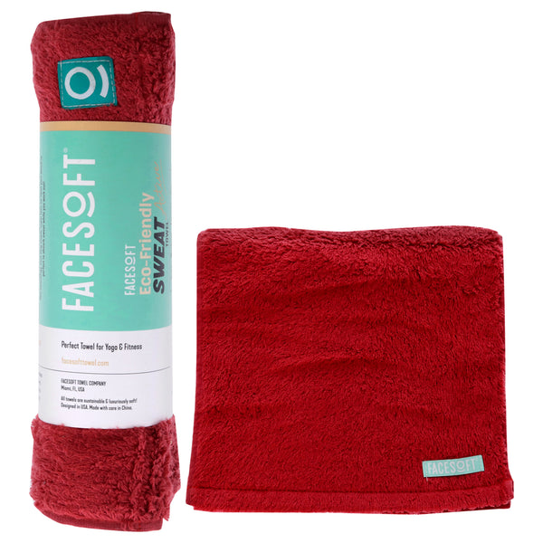 Facesoft Eco Sweat Active Towel - Red by Facesoft for Unisex - 1 Pc Towel