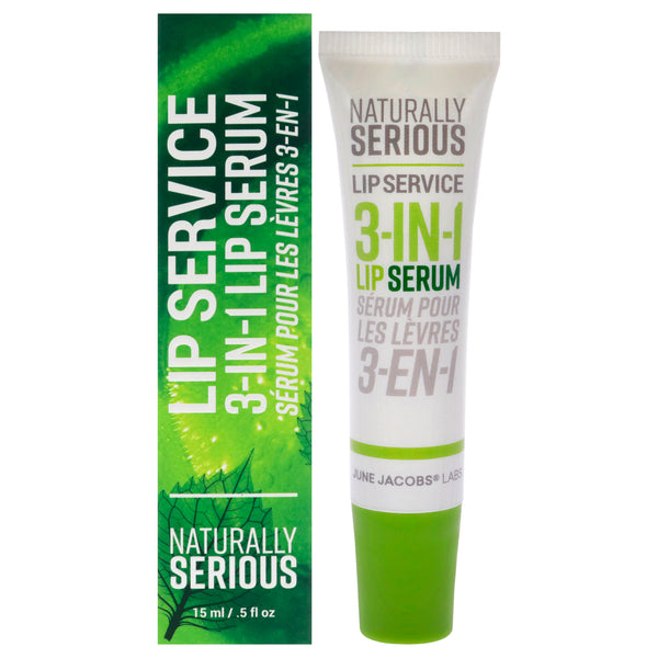 Naturally Serious Lip Service 3-In-1 Lip Serum by Naturally Serious for Unisex - 0.5 oz Serum