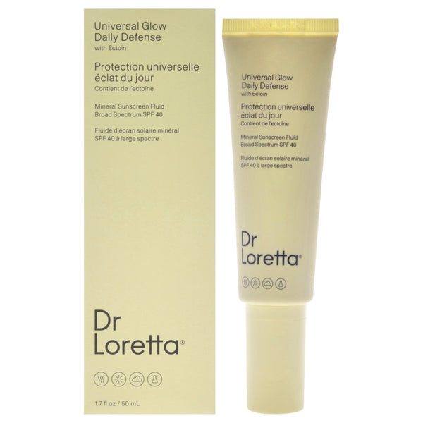 Dr. Loretta Universal Glow Daily Defense Mineral Sunscreen Fluid SPF 40 by Dr. Loretta for Women - 1.7 oz Sunscreen