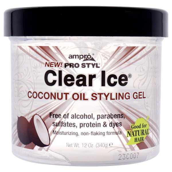 Ampro Pro Styl Clear Ice Gel - Coconut by Ampro for Women - 12 oz Gel