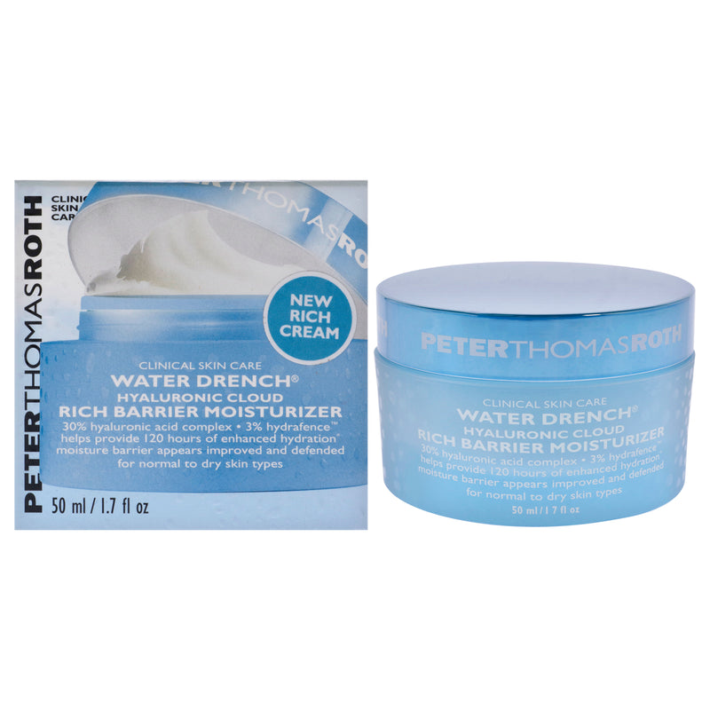 Peter Thomas Roth Water Drench Hyaluronic Cloud Rich Barrier Moisturizer by Peter Thomas Roth for Unisex - 1.7 oz Moisturizer